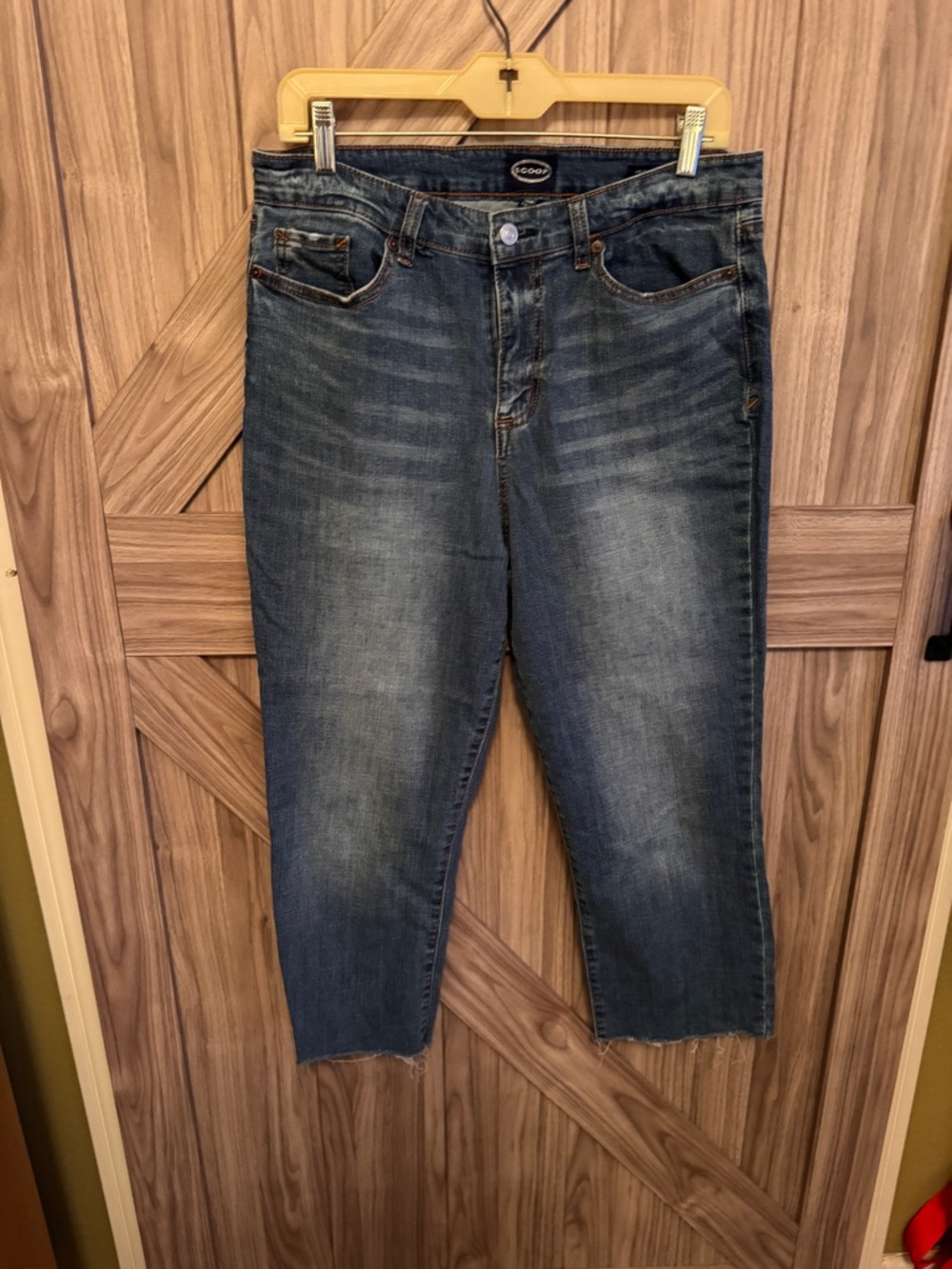 Women's Blue Denim Jeans - Classic Straight Fit - SCOOP